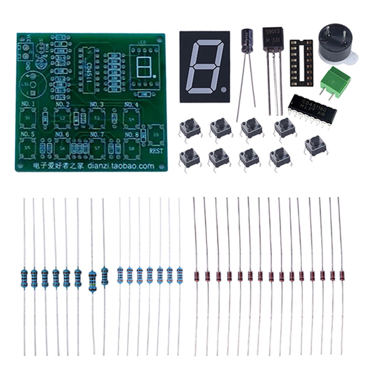 DIY Kit NE555 8 Channel Digital Responder from ICStation on Tindie